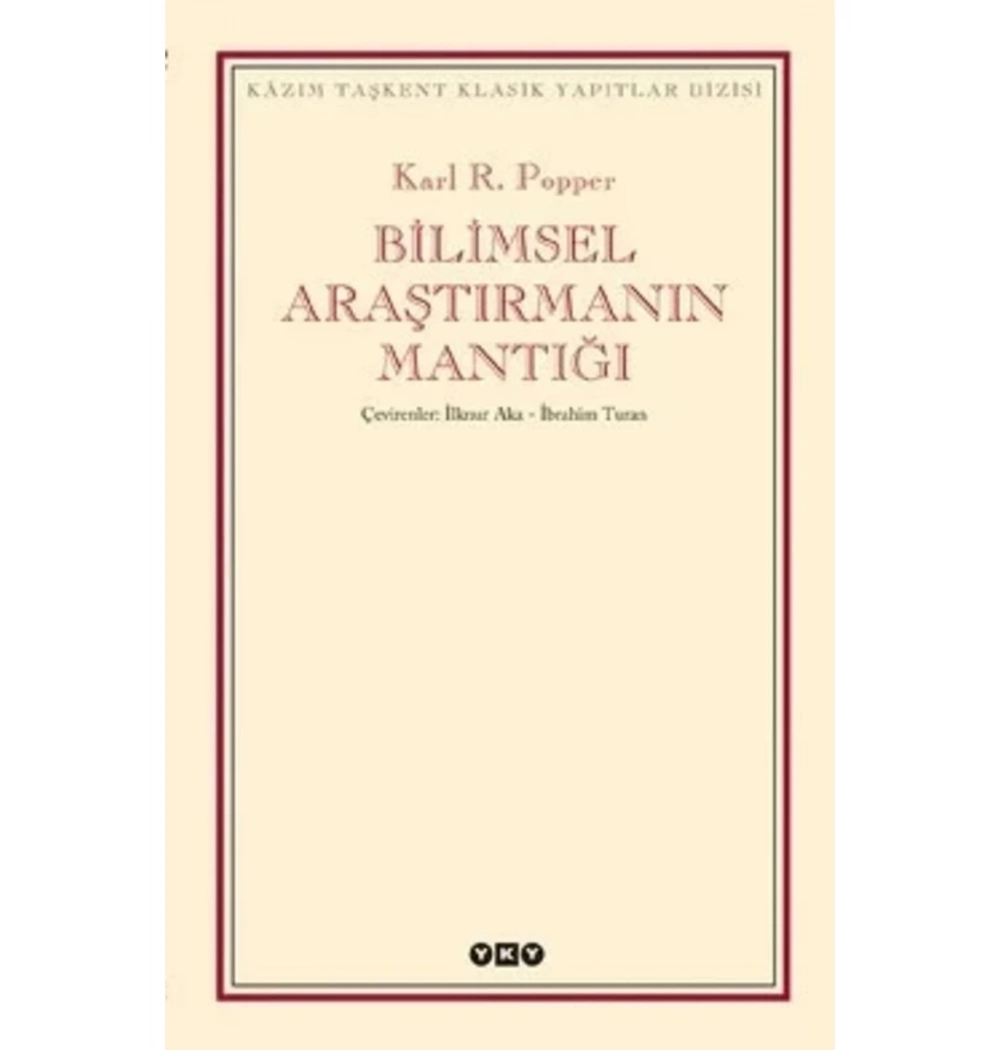Bilimsel Araştırmanın Mantığı   Yapı Kredi