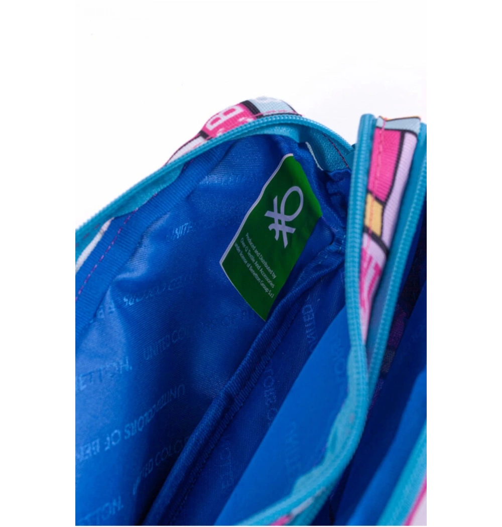 Benetton Çift Bölme Kalem  Çantası 76116 Özkara Çanta