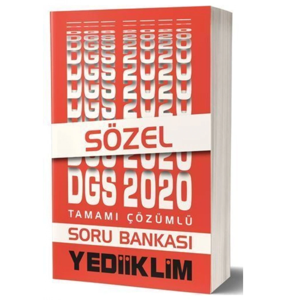 Dgs 2020 Sözel Çözümlü Soru Bankası Yediiklim