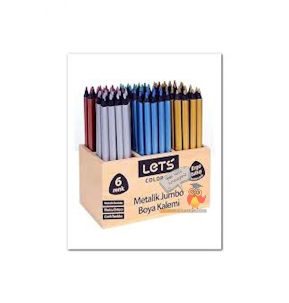 Lets Metalik Jumbo Kurşun Kalem Sarı
