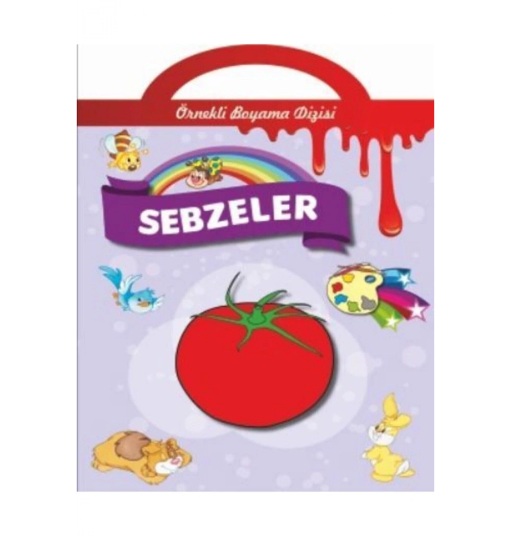 Örnekli Boyama Dizisi. Sebzeler- Parıltı