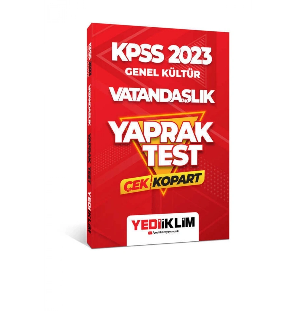 Kpss 2023 Gk Vatandaşlık Yaprak Test  Yediiklim