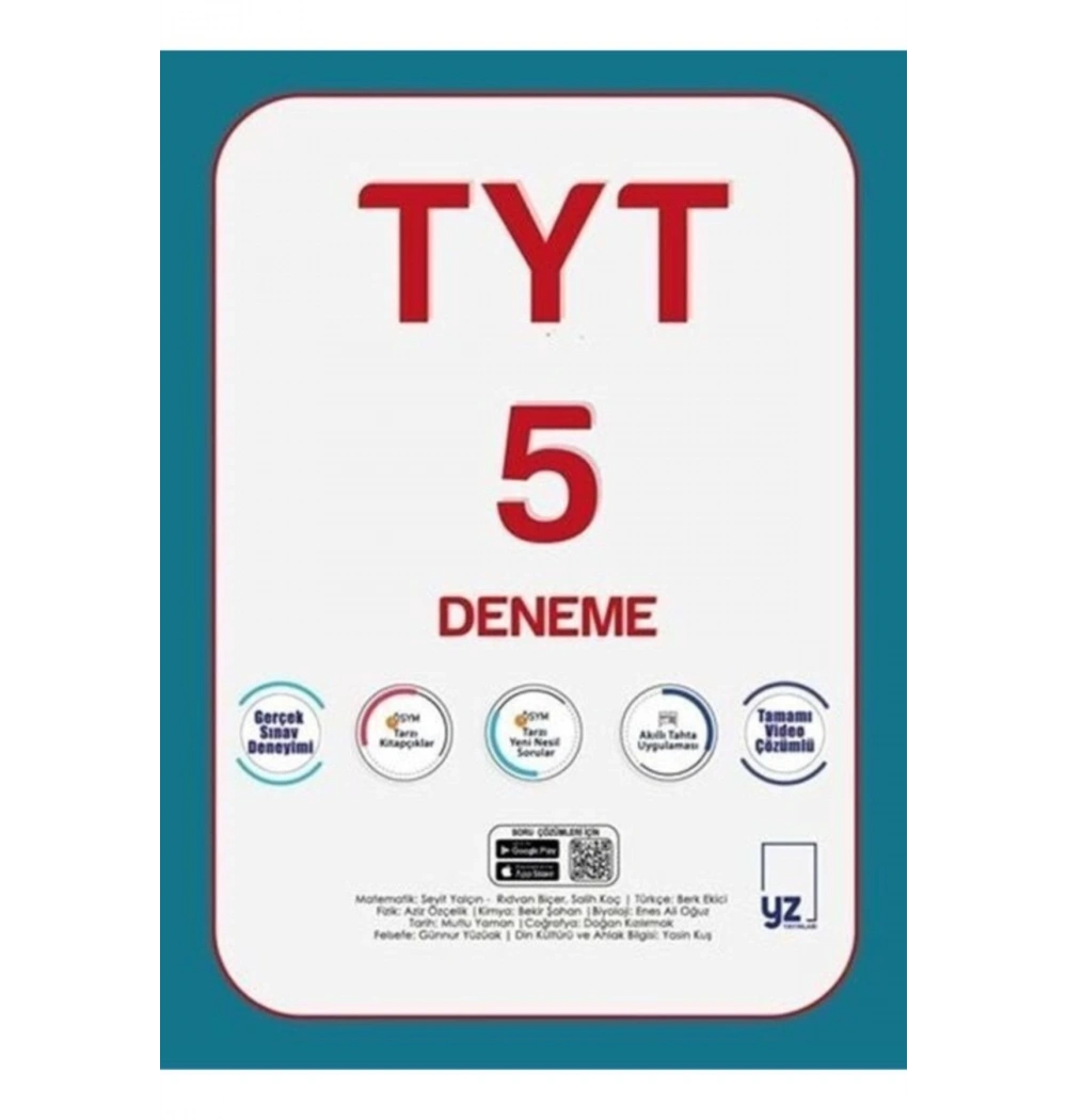 Yz Tyt 5 Deneme Sınavı  Yz Yayın