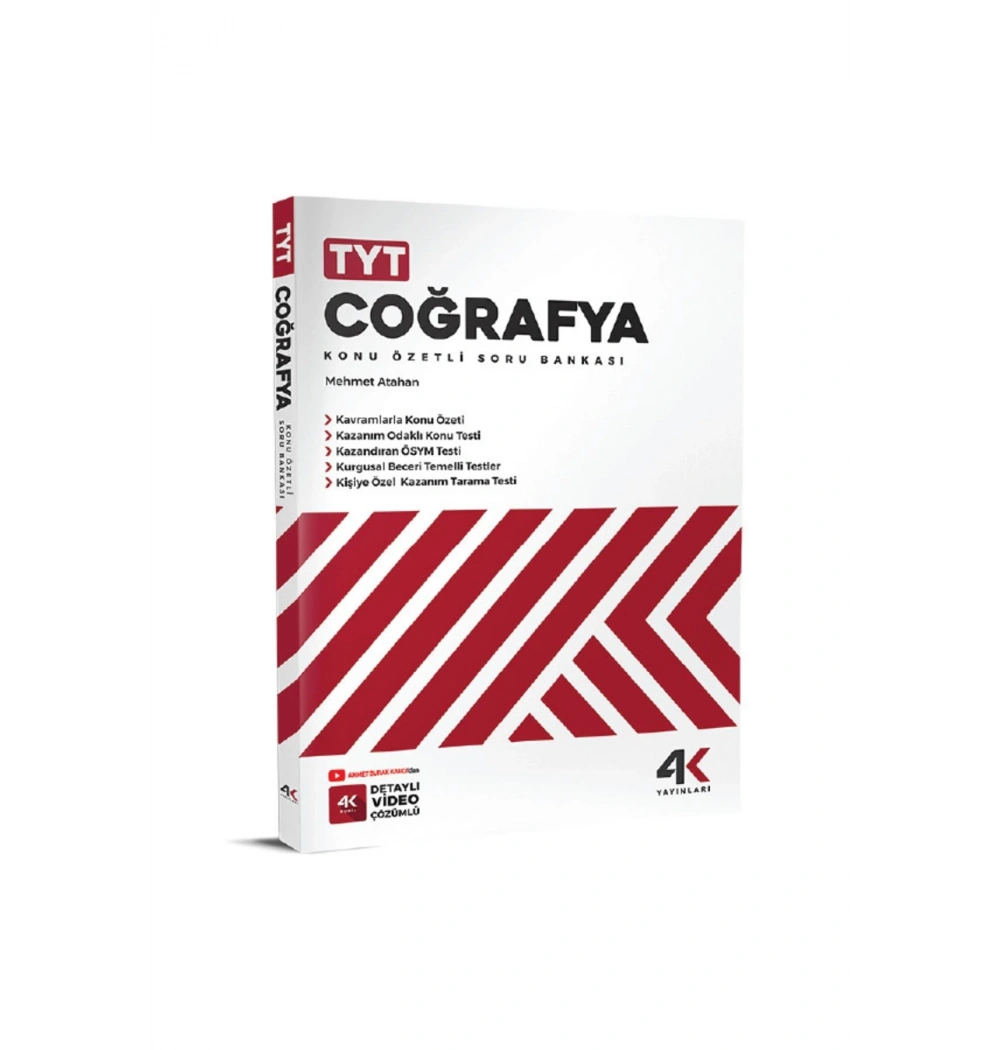 Tyt Coğrafya Konu Özetli Soru Bankası 4 K Yayınları
