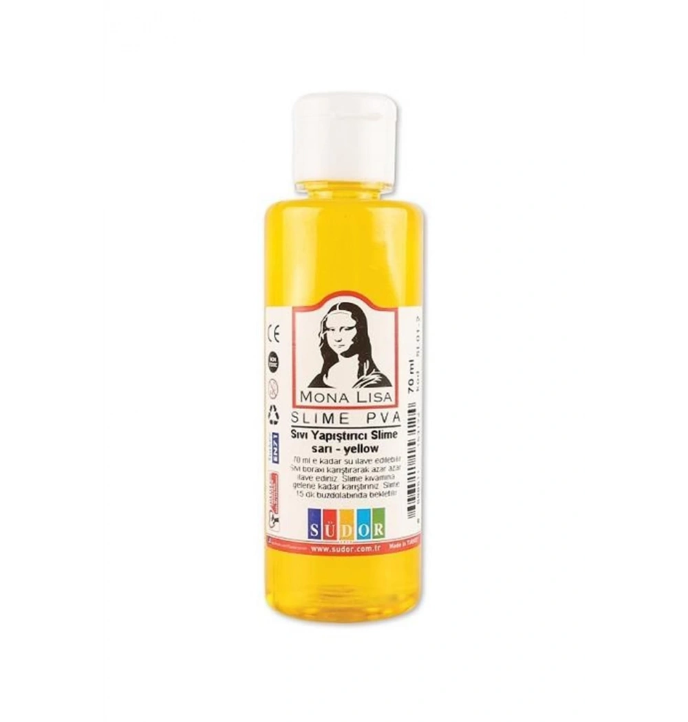 Südor Slime Sıvı Yapıştırıcı Sarı 70 Ml  Sl01-12