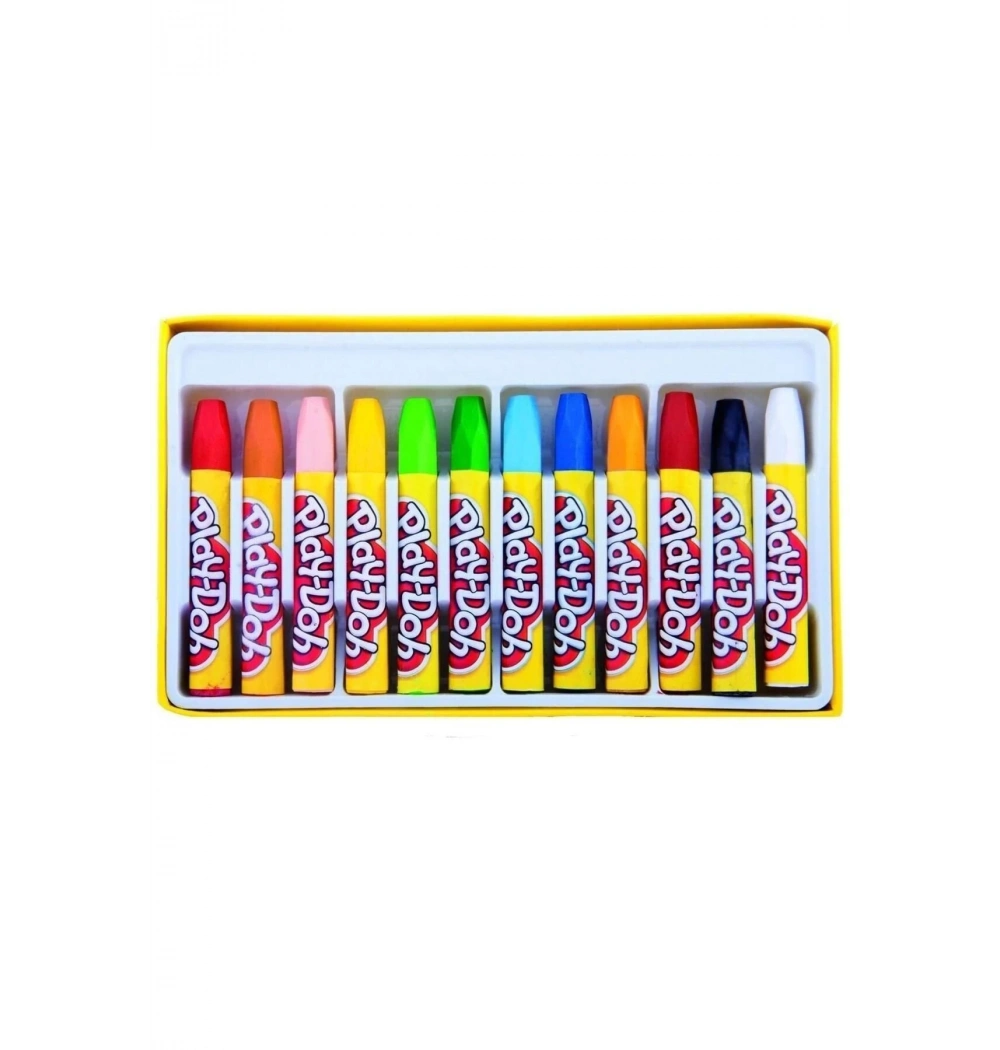 Play-Doh Pastel Boya Plastik Çantalı 12 Renk - Pa009