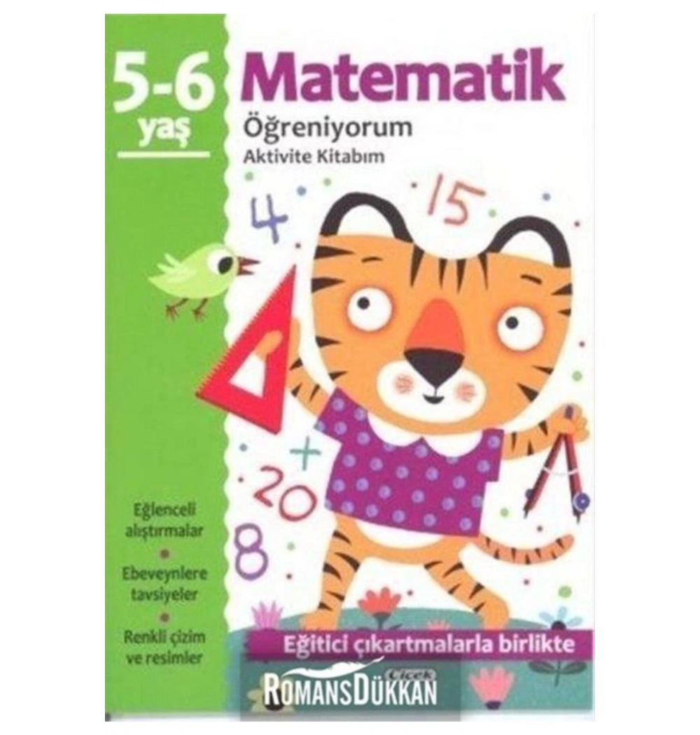 5-6 Yaş Matematik Öğreniyorum Aktivite Kitabım  Çiçek Yayın