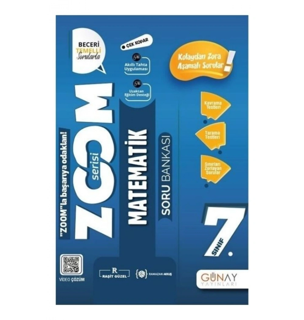 Günay 7.Sınıf Matematik Soru Bankası Zoom Serisi