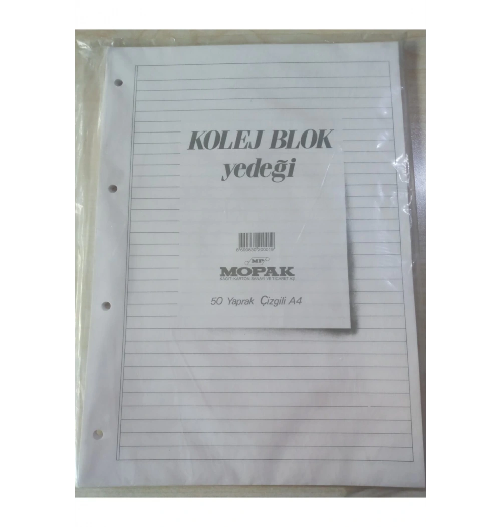 Mopak Kolej Yedek Beyaz 50-Yp Çizgili