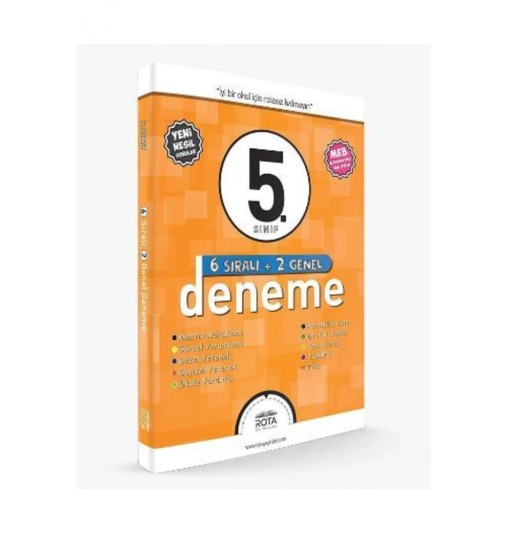 Rota 5.Sınıf Tüm Dersler 6 Lı Sıralı Deneme