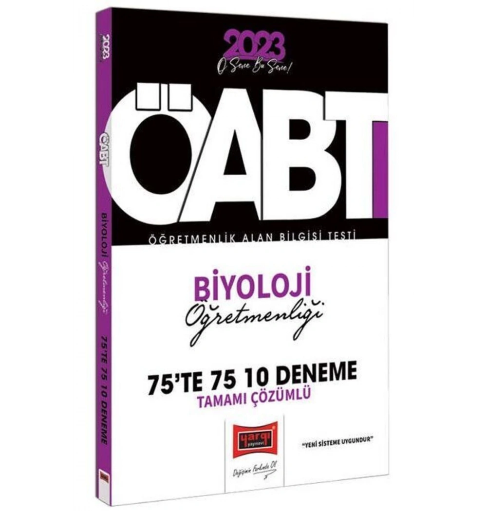 Yargı 2023 Öabt Biyoloji Öğretmenliği 10 Çözümlü Deneme