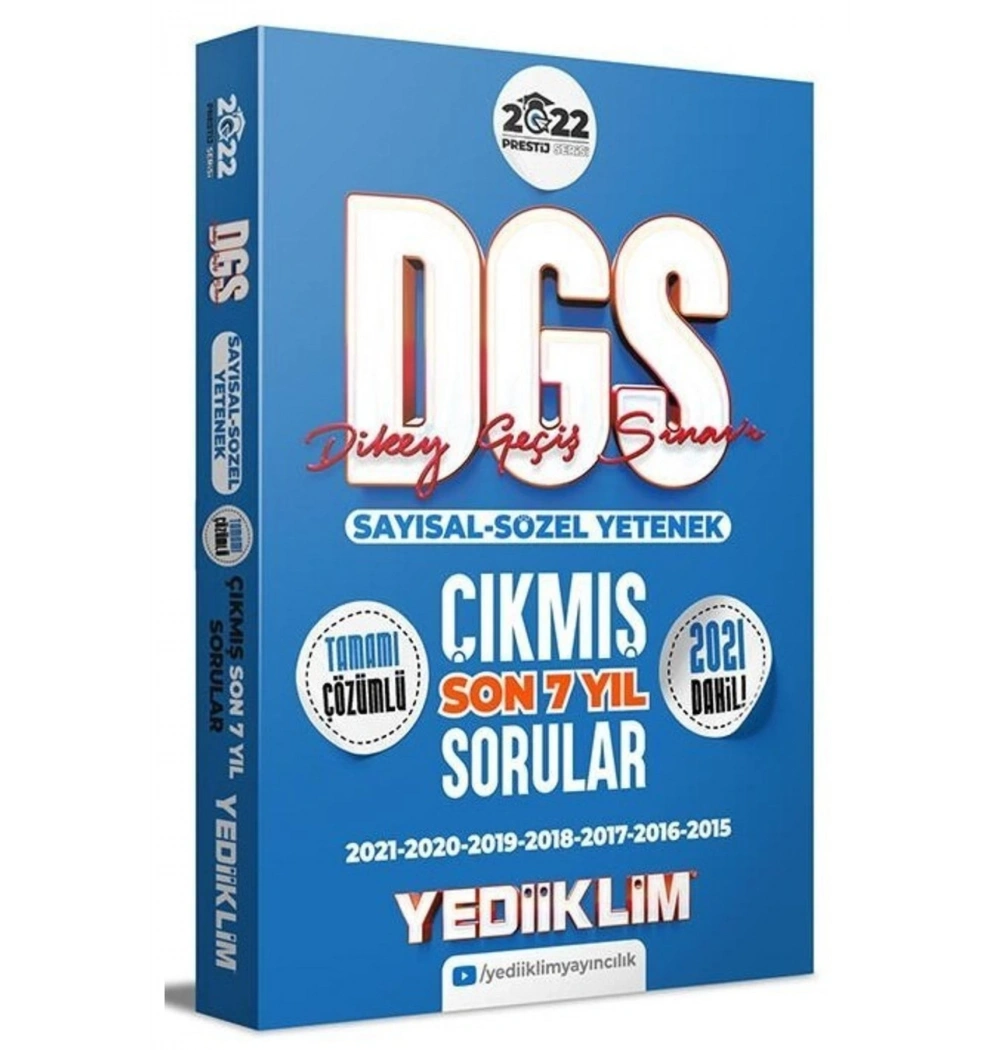 2022 Dgs Sayısal Sözel Son 7 Yıl Çıkmış Çözümlü Sorular  Yediiklim