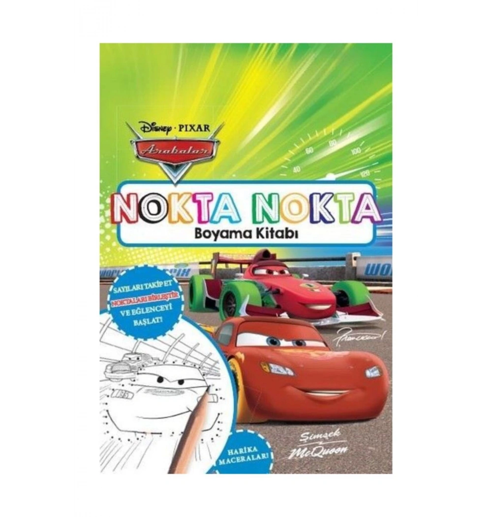 Arabalar Nokta Nokta Boyama Kitabı