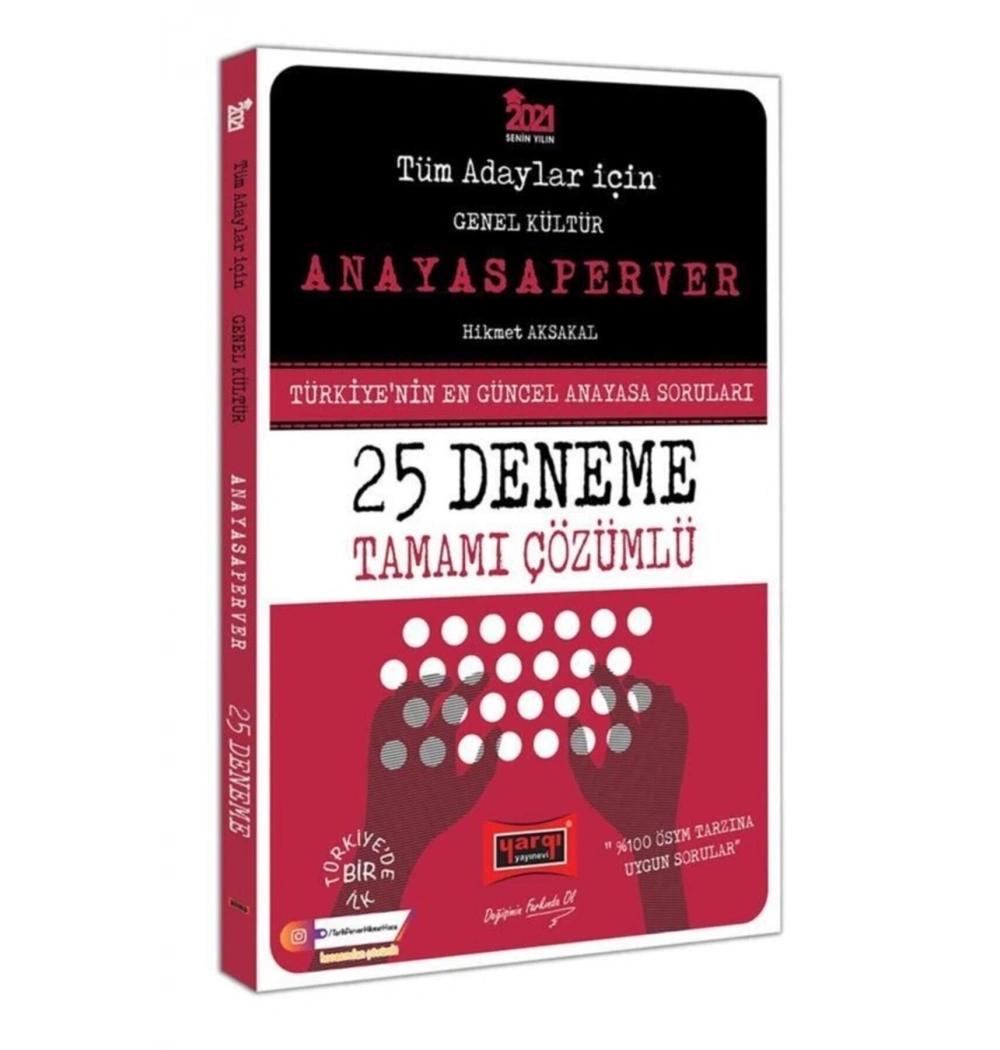 2021 Gk Tüm Adaylar İçin Anayasaperver Çözümlü 25 Deneme  Yargı