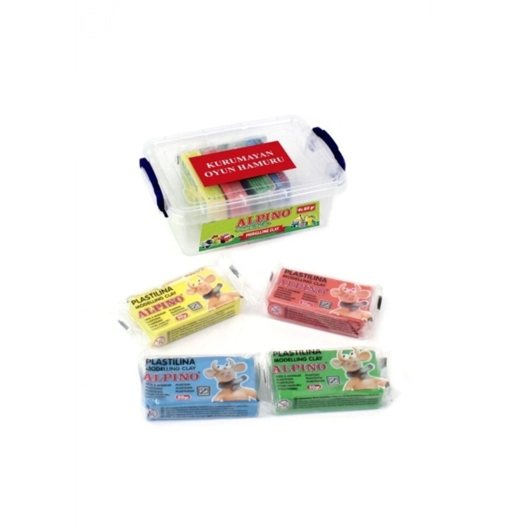 Alpino Dpc-384 Oyun Hamuru 50 Gr 4Lü Plastik Kutu