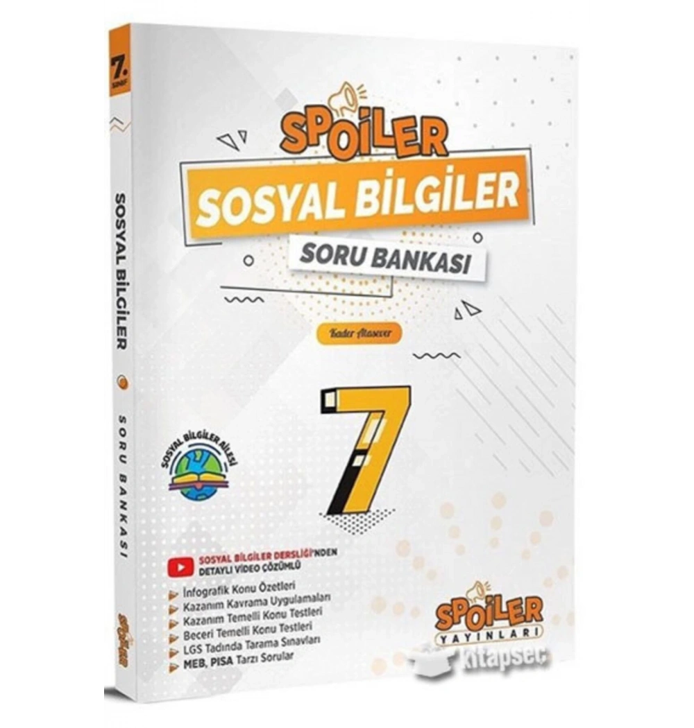 Spoiler 7.Sınıf Sosyal Bilgiler Soru Bankası