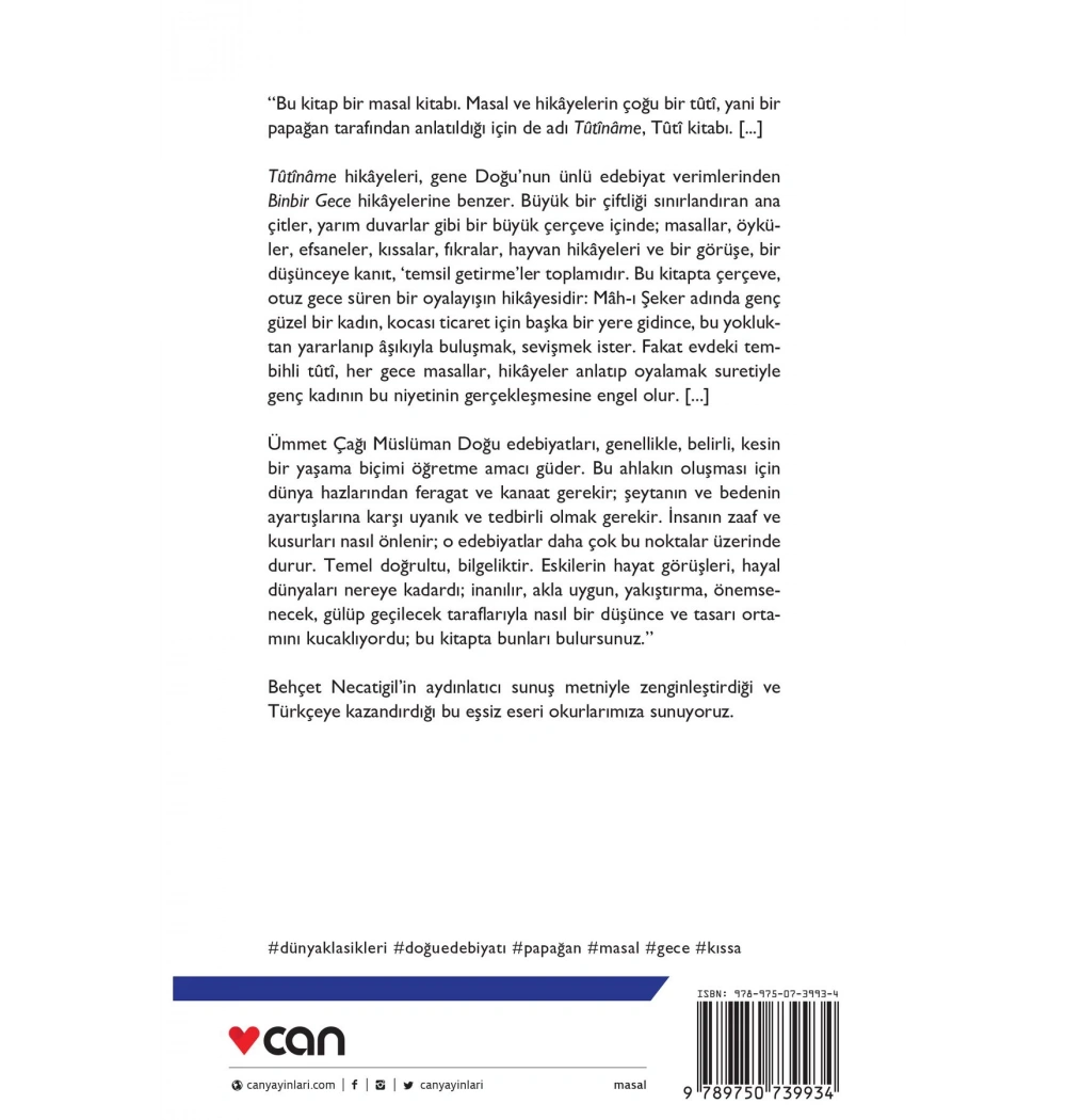 Tutiname  Can Yayın