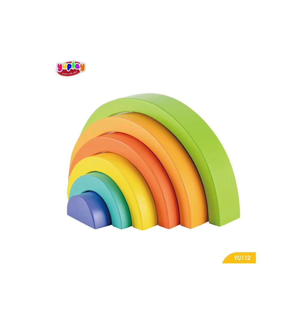 Yuplay Gökkuşağı Kule 3+ Yaş 0-50  Parça Yu112