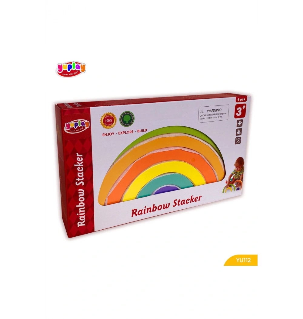 Yuplay Gökkuşağı Kule 3+ Yaş 0-50  Parça Yu112