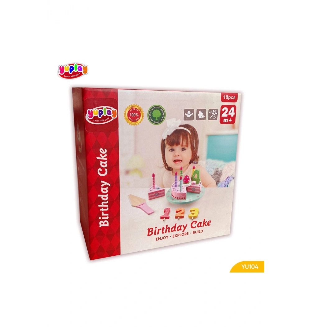 Yuplay Doğum Günü Pastası 2+ Yaş 0-50 Parça Yu104
