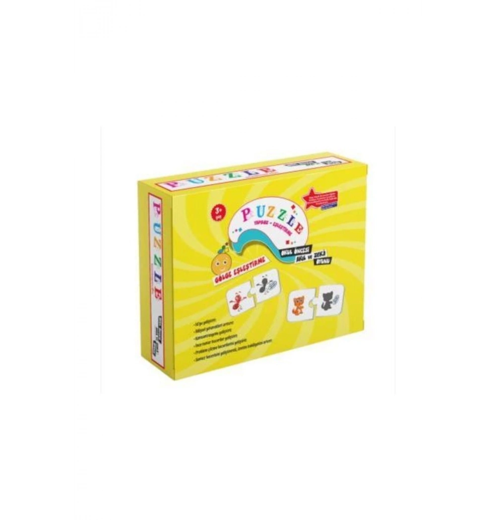 Beceri Zeka Oyunu 3+ Yaş 96 Parça Puzzle Gölge Eşleştirme Pg 119