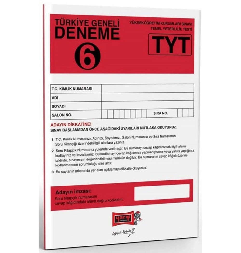 Yargı Tyt Türkiye Geneli Deneme-6