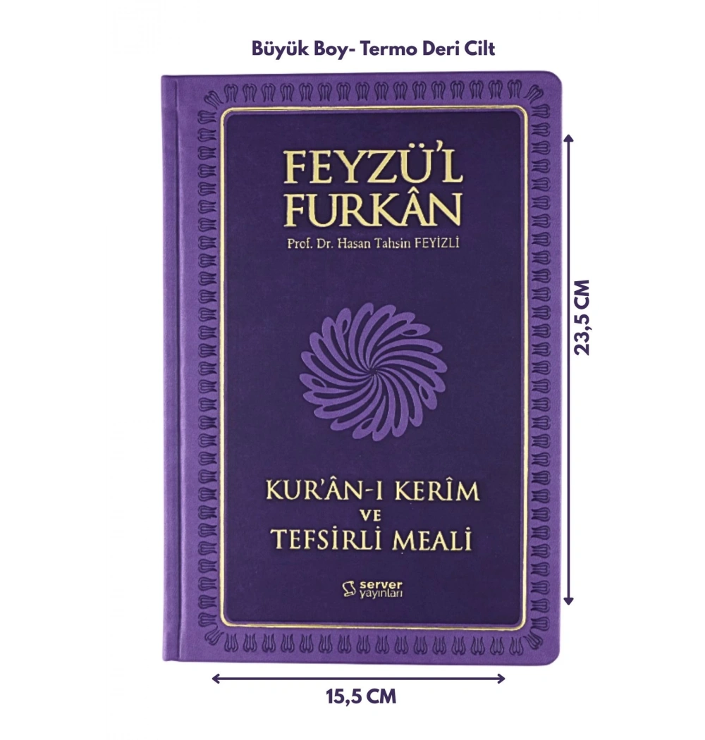 Feyzül Furkan Metinli Tefsirli Meal Büyük Boy Lila Ciltli Server
