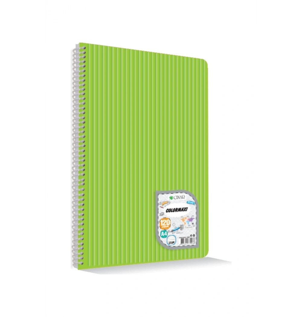 Çınar 73007 Colormaxı Sipiralli A4 Pp Kapak 120 Yp Çizgili Defter