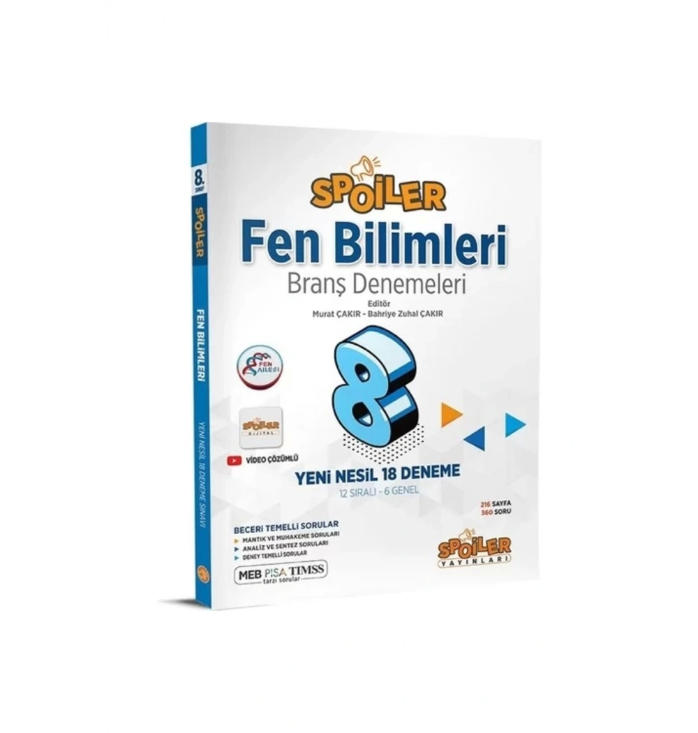 Spoler 8.Sınıf Fen Bilimleri 18 Deneme