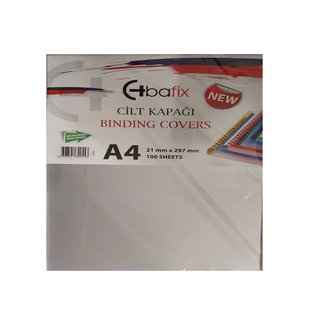 Bafix Cilt Kapağı Plastik Opak A4 160 Mic Şeffaf