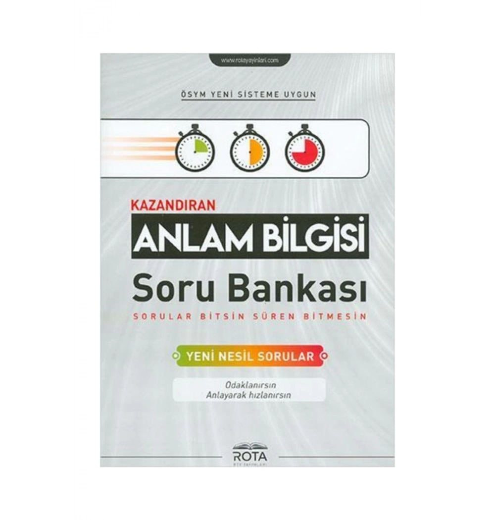 Rota Kazandıran Anlam Bilgisi Soru Bankası