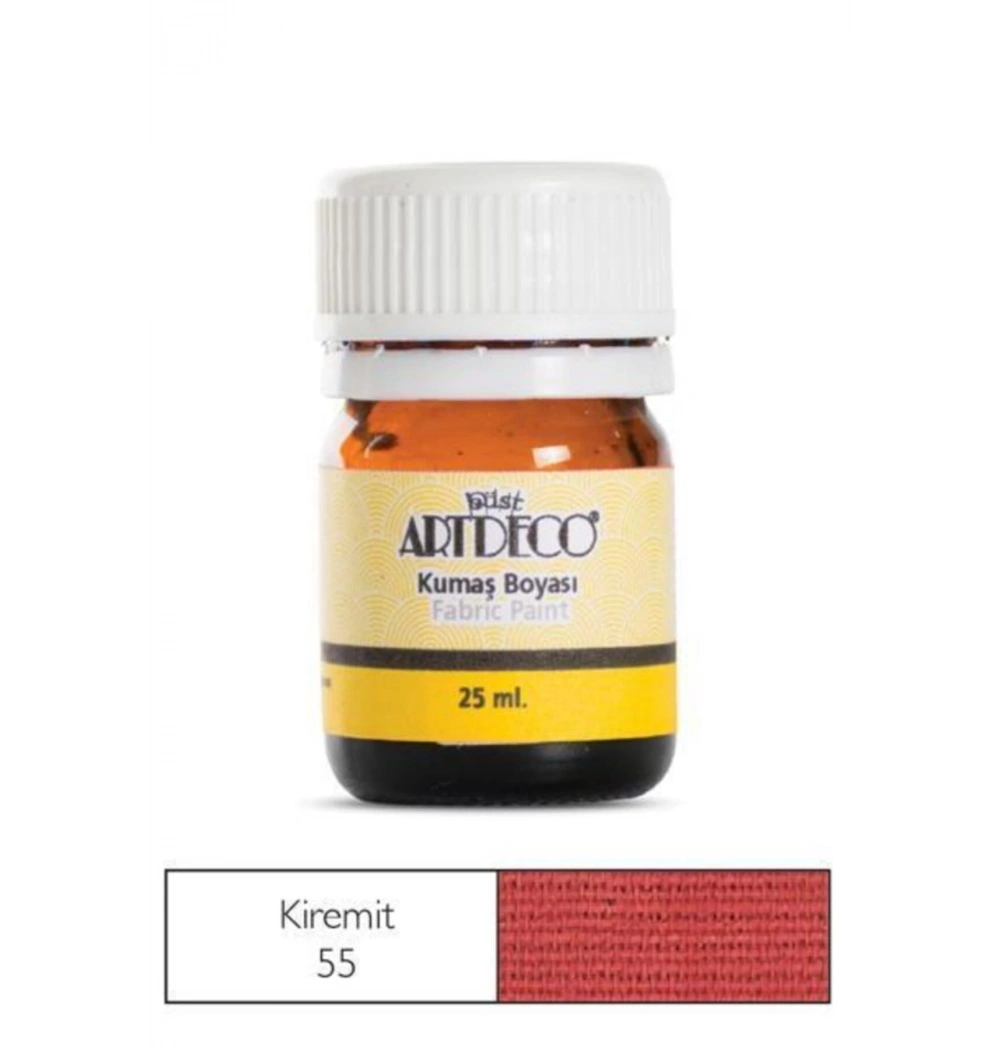 Lisans Artdeco Kumaş Boyası 25Ml. Sılk Alızarın Kiremit  Lv-Y-010A-55