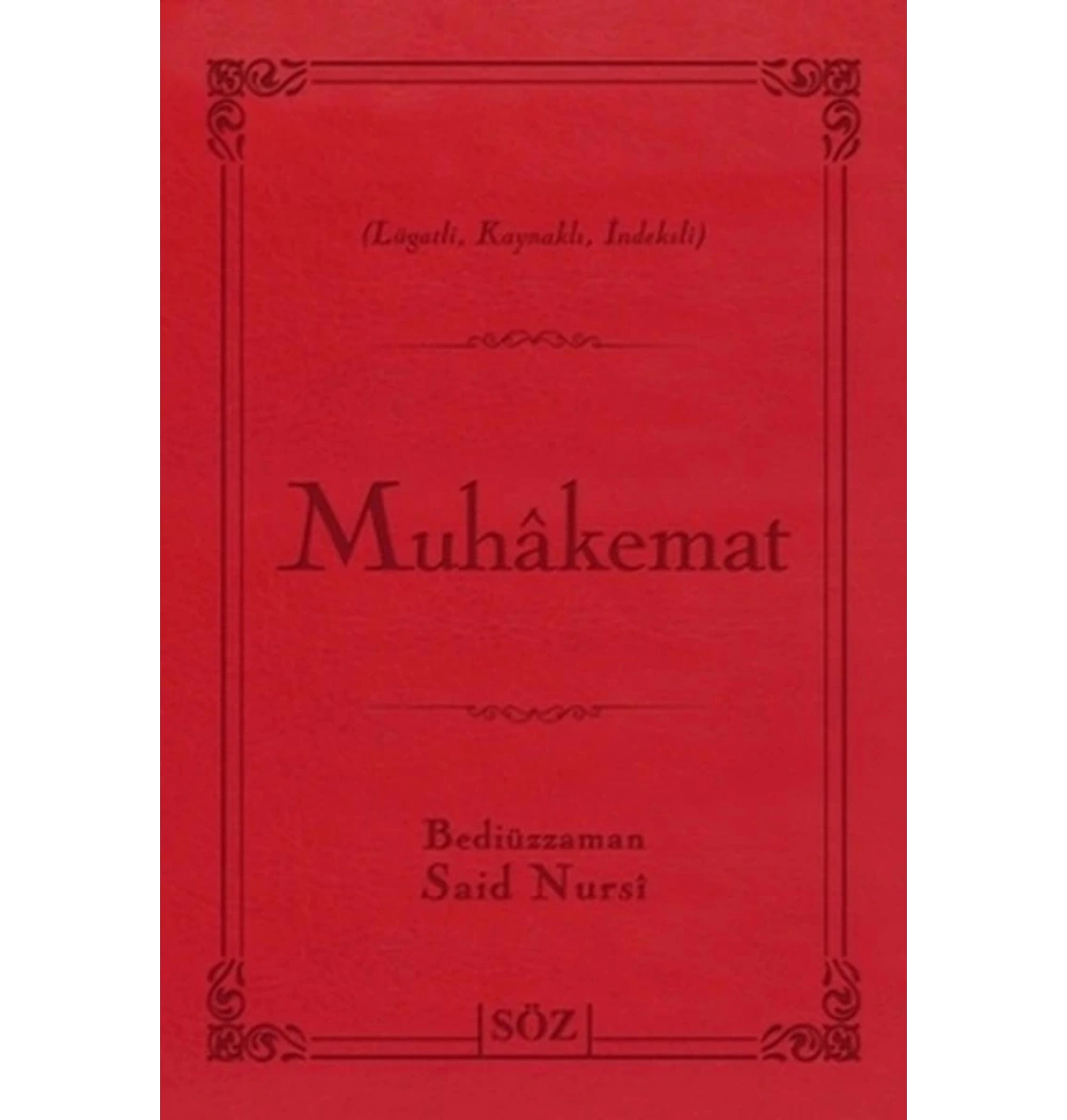 Muhakemat  Büyük Boy 2 Renk  Suni Deri Söz Basım