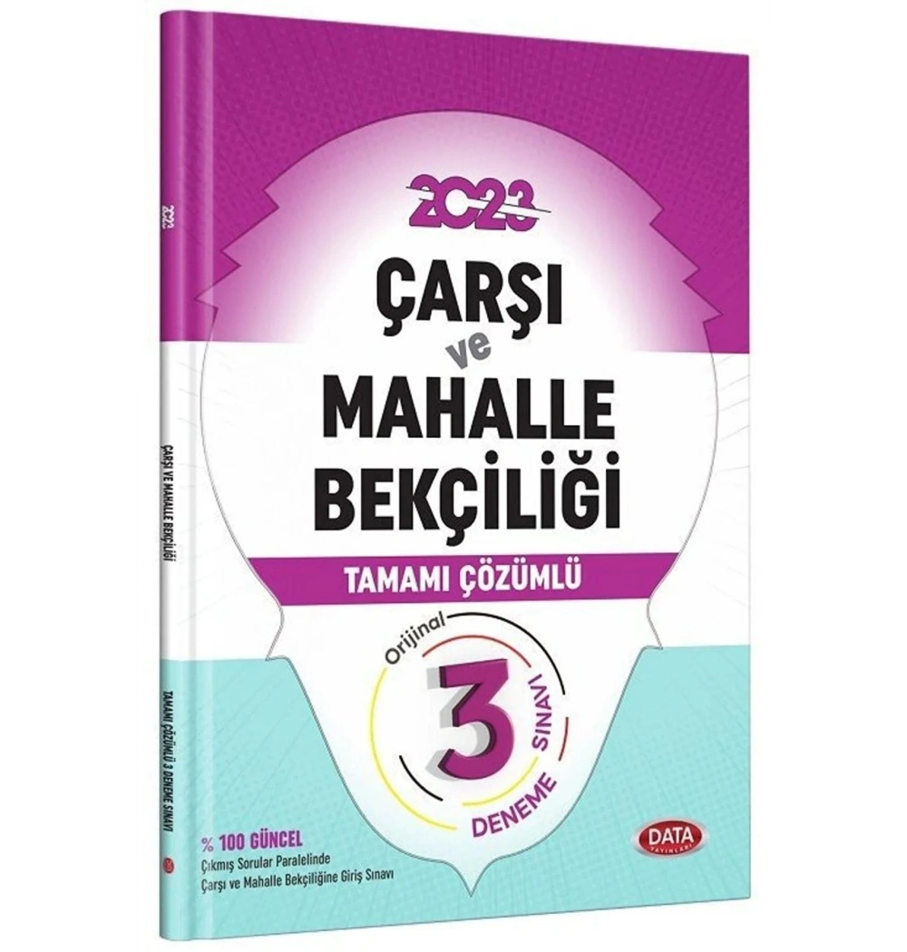 Data 2022 Çarşı Mahalle Bekçiliği 3 Çözümlü Deneme