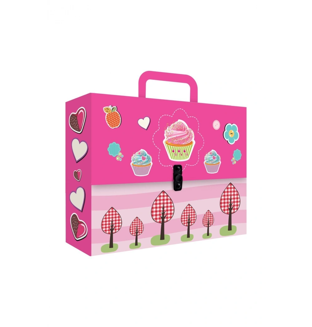 Noki Kulplu Kutu Klasör Desenli 3202Dk