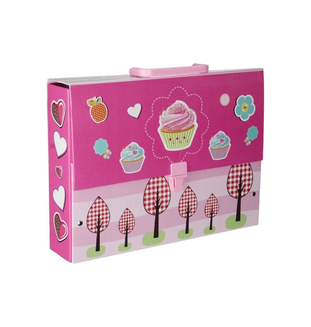 Noki Kulplu Kutu Klasör Desenli 3202Dk