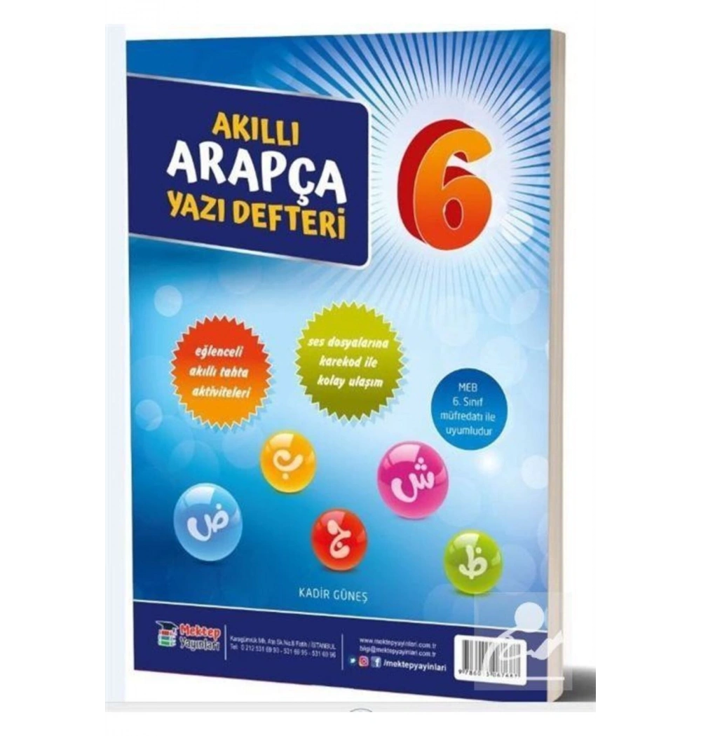Mektep 6.Sınıf Akıllı Arapça Yazı Defteri