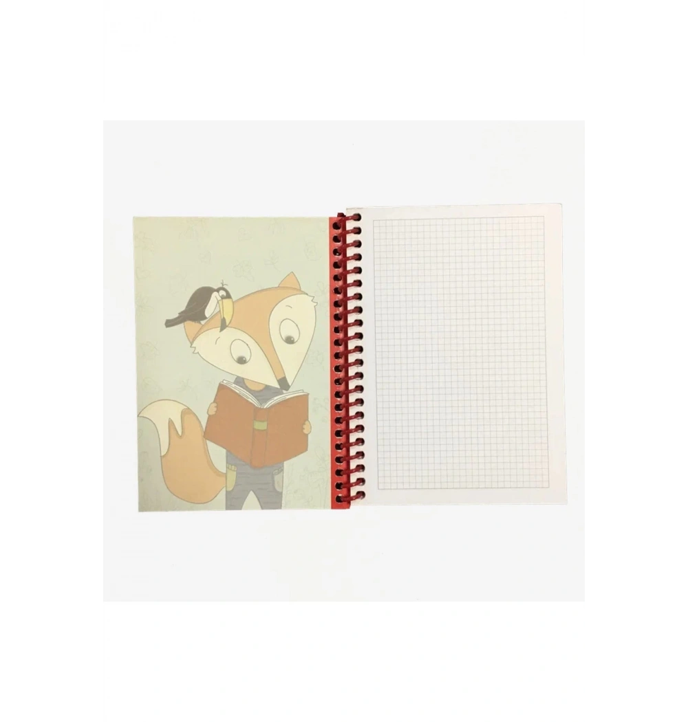Thinkbook Wıse Fox Kırmızı Spiralli Not Defteri