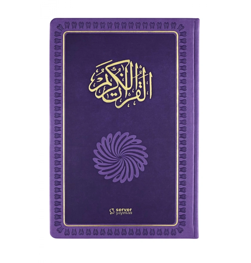 Feyzül Furkan Tefsirli Meal Cep Boy Ciltli Lila Renk  Metinli