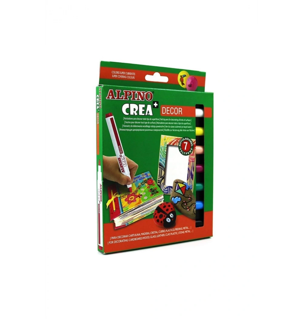 Alpino  Crea Decor Keçeli Kalem 7 Renk   Ar 133