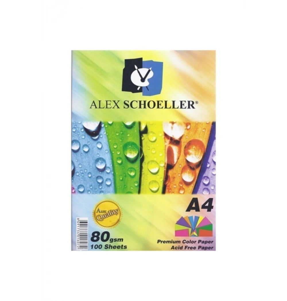 Alex Schoeller Renkli̇ A4 Kağidi 80 Gr Turuncu 100 Lü