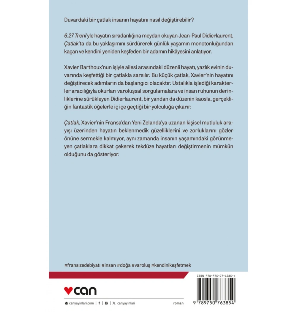 Çatlak  Jean Paul Dıdıerlaurent  Can Yayın