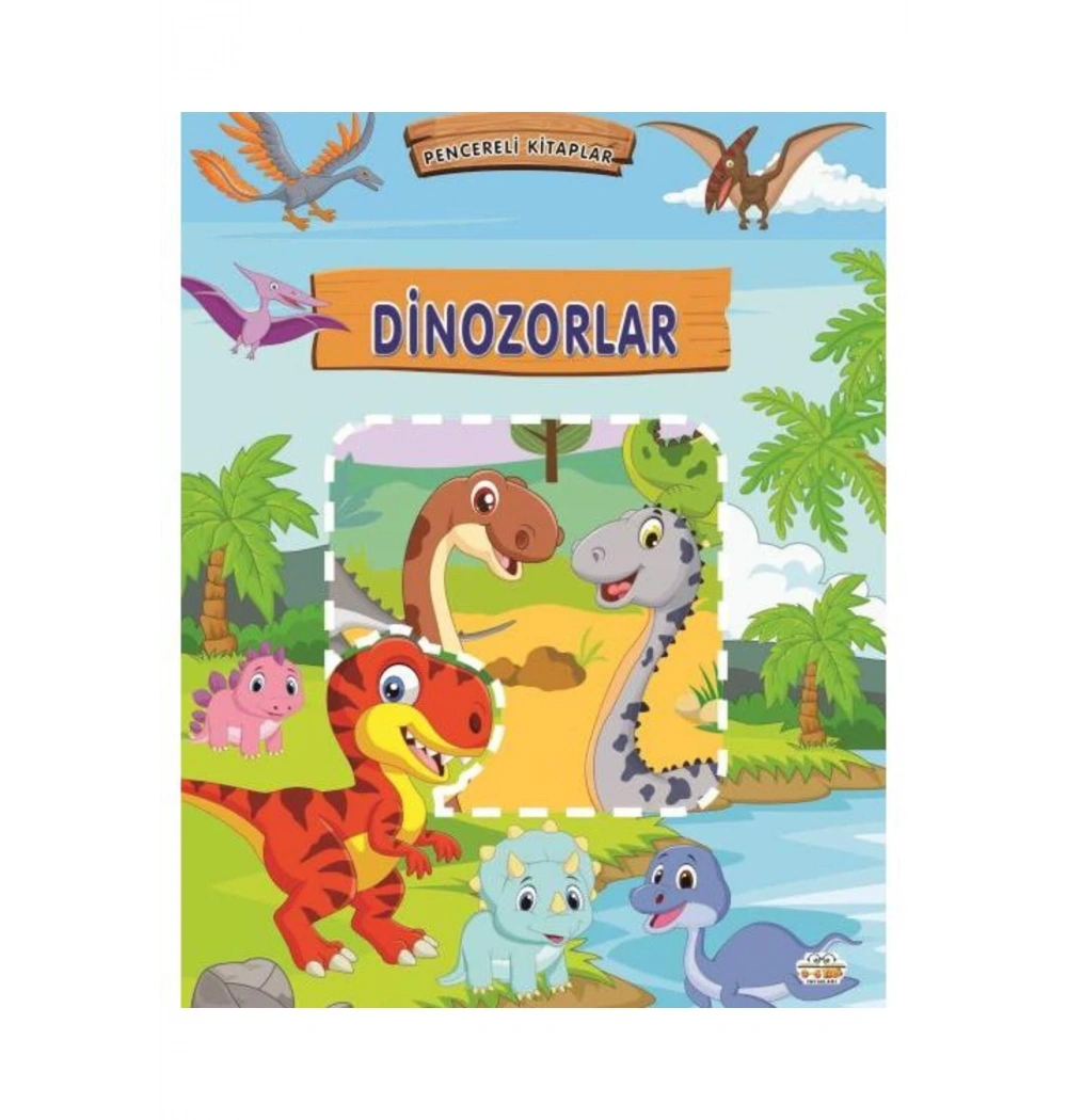 Pencereli Kitaplar Dinozorlar Parıltı