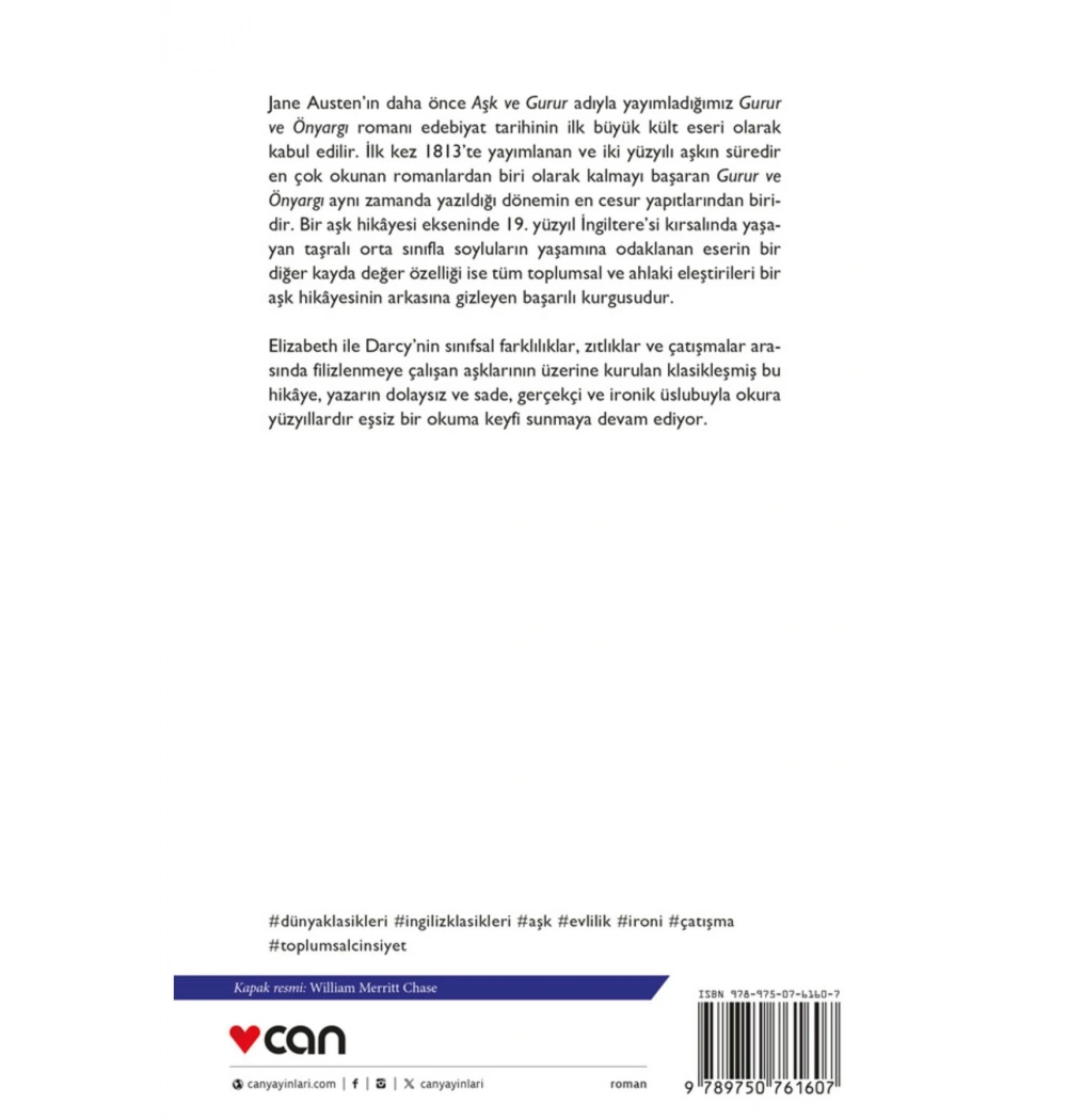 Gurur Ve Önyargı  Can Yayın