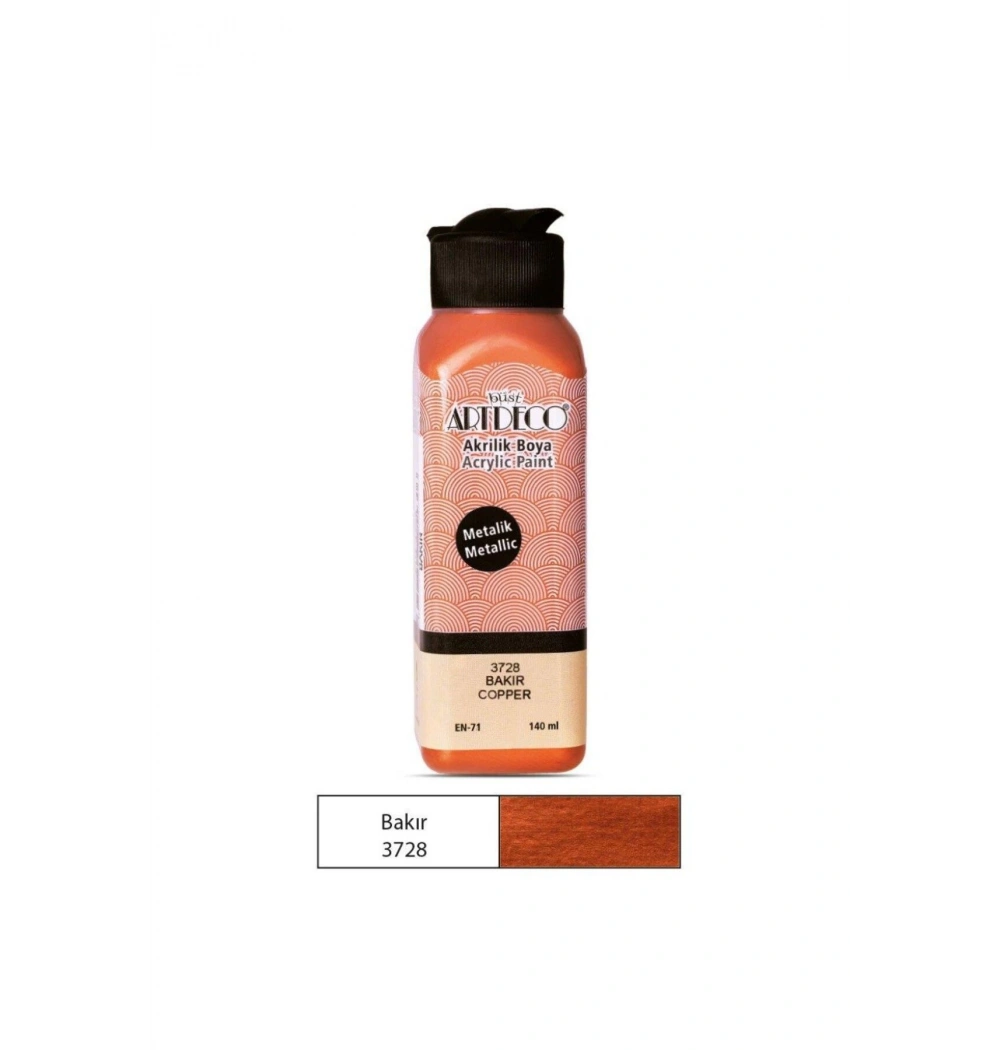 Lisans Artdeco Akrilik Boya 140 Ml Metalik Bakır Lv-Y-071R-3728