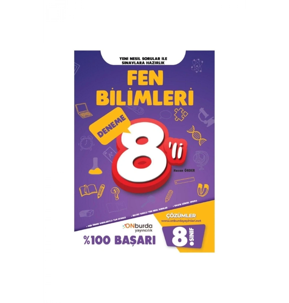 Onburda 8.Sınıf Fen Bilimleri 8 Deneme