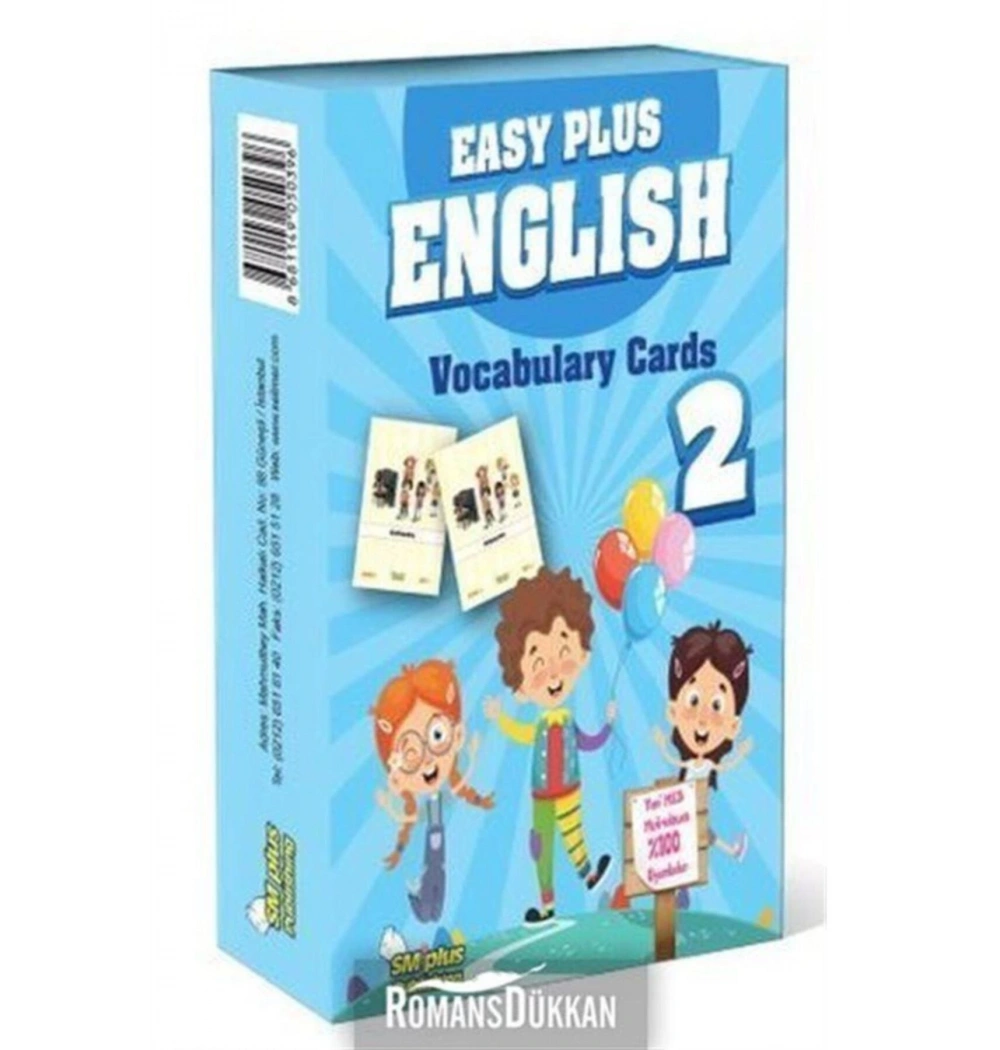 2.Sınıf Easy Plus İngilizce Kelime Kartları Kutulu Selimer