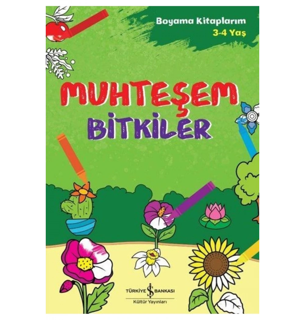 Muhyeşem Bitkiler Boyama Kitabı  İş Bankası