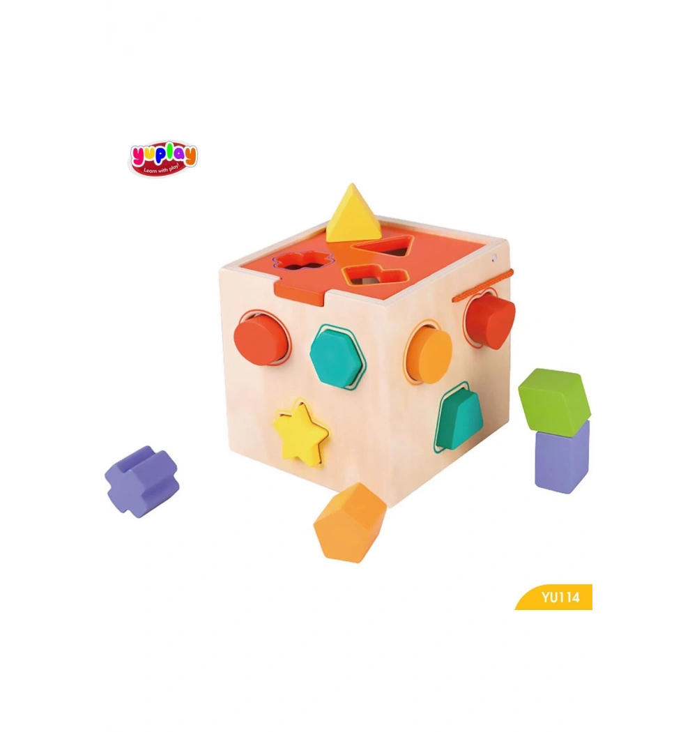 Yuplay Şekil Ayırma Küpü 1,5+ Yaş 0-50  Parça Yu114