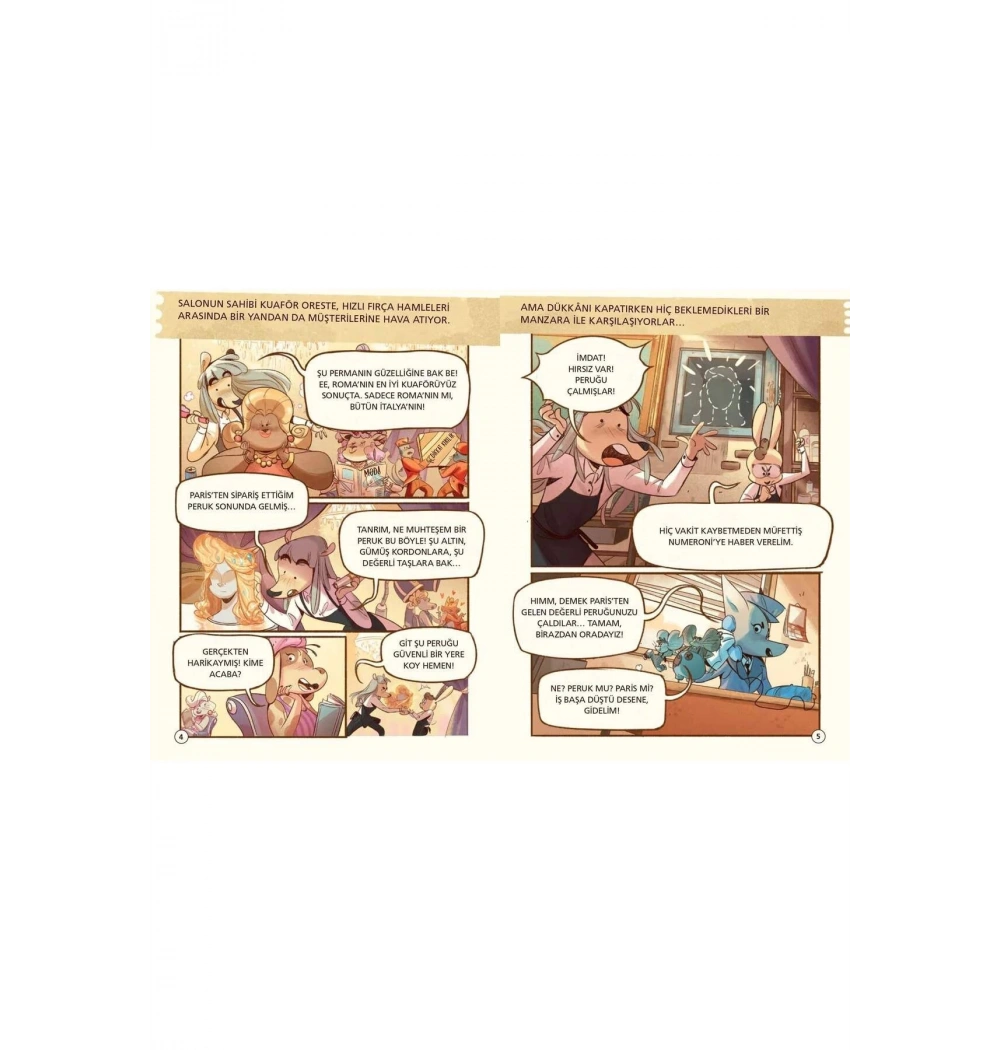 Sayısal Zeka Geliştiren Dedektif Hik.  Müfettiş Numeroni 2 Altın Peruk Hırsızlığı  Domingo